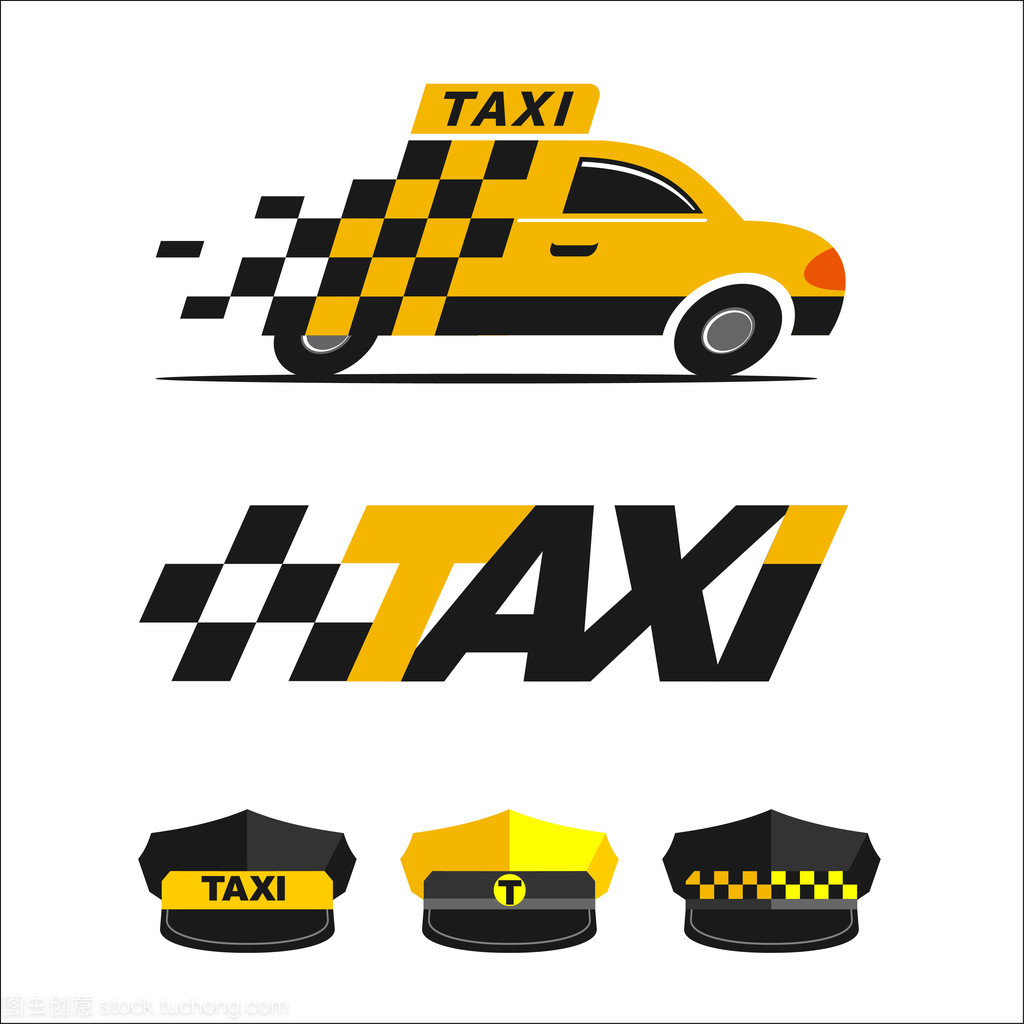 出租車圖標(biāo) 簡潔設(shè)計(jì)與矢量標(biāo)志的意義